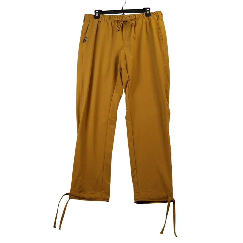 Coalatree Unisex L Trailhead Adventure Pant Mustard Yellow DWR Ripstop Stretch